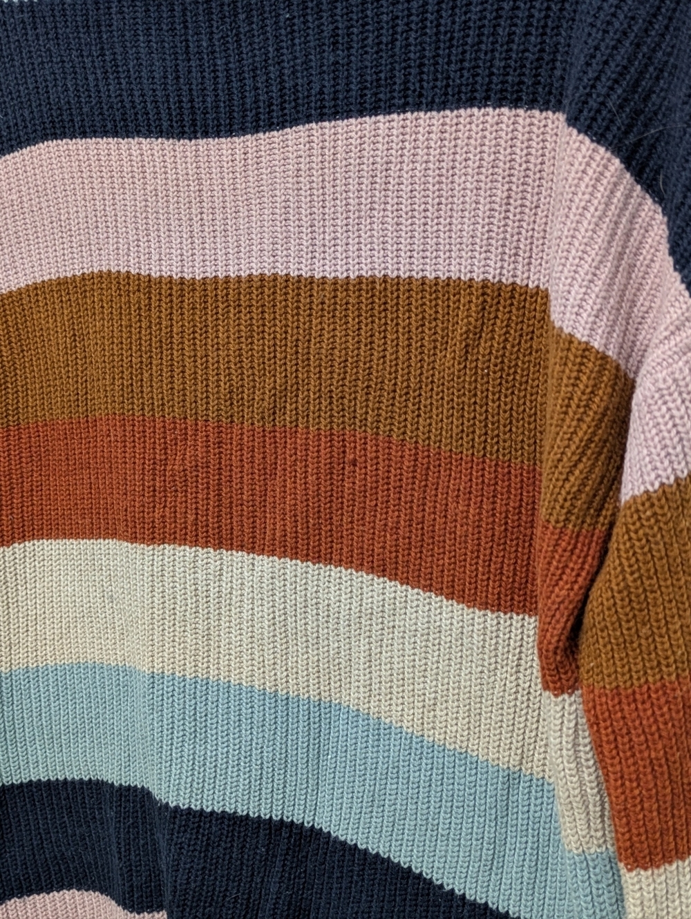 Madewell Rainbow Stripe Thompson Color Block Pullover Preppy Sweater XS - Picture 8 of 10